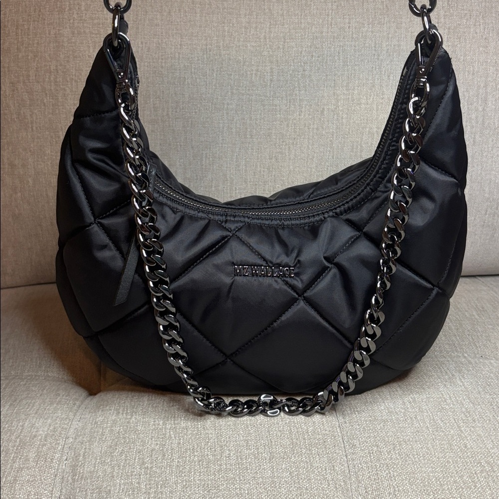 MZ Wallace Black Nylon shoulder crossbody Bag